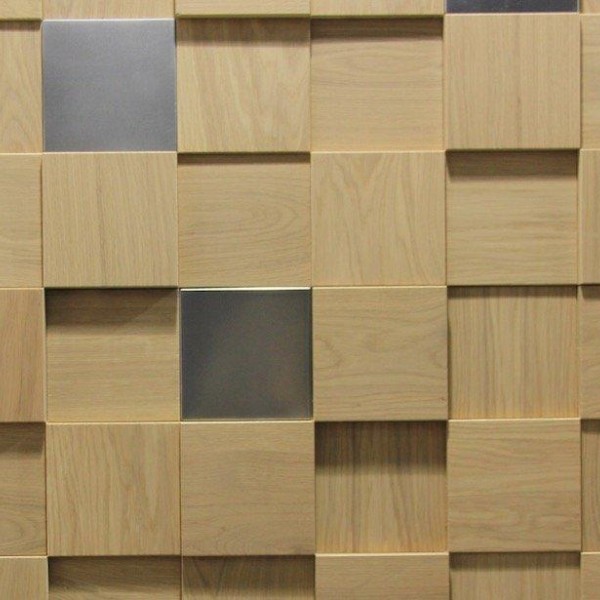 Стеновые 3D панели из дерева Esse 1026_1 Дуб со вставками