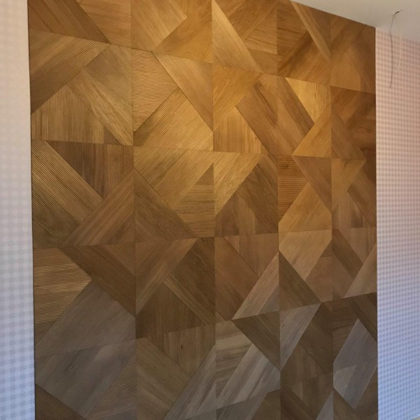Стеновые 3D панели из дерева Esse 1031 П Фрезерованая дуб коньяк